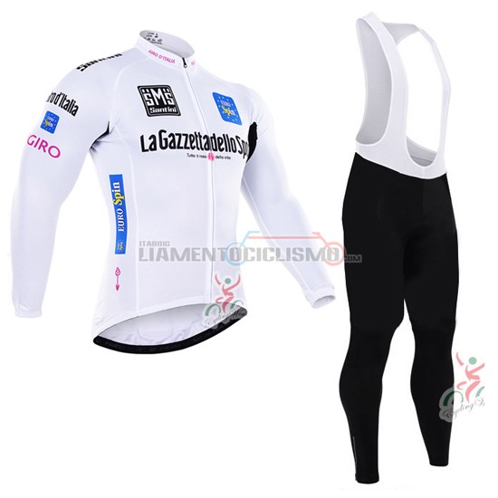 Abbigliamento Ciclismo Tour de Italia ML 2016 bianco e blu